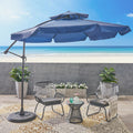 Baja Banana Canopy Sunshade Black Blue Garden & Outdoor Umbrellas Fabric Metal