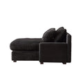 Modern Luxury Sofa Couch For Living Room Quality Corduroy Upholstery Sleeper Sofa Bed Daybed Black Black Corduroy 1 Seat