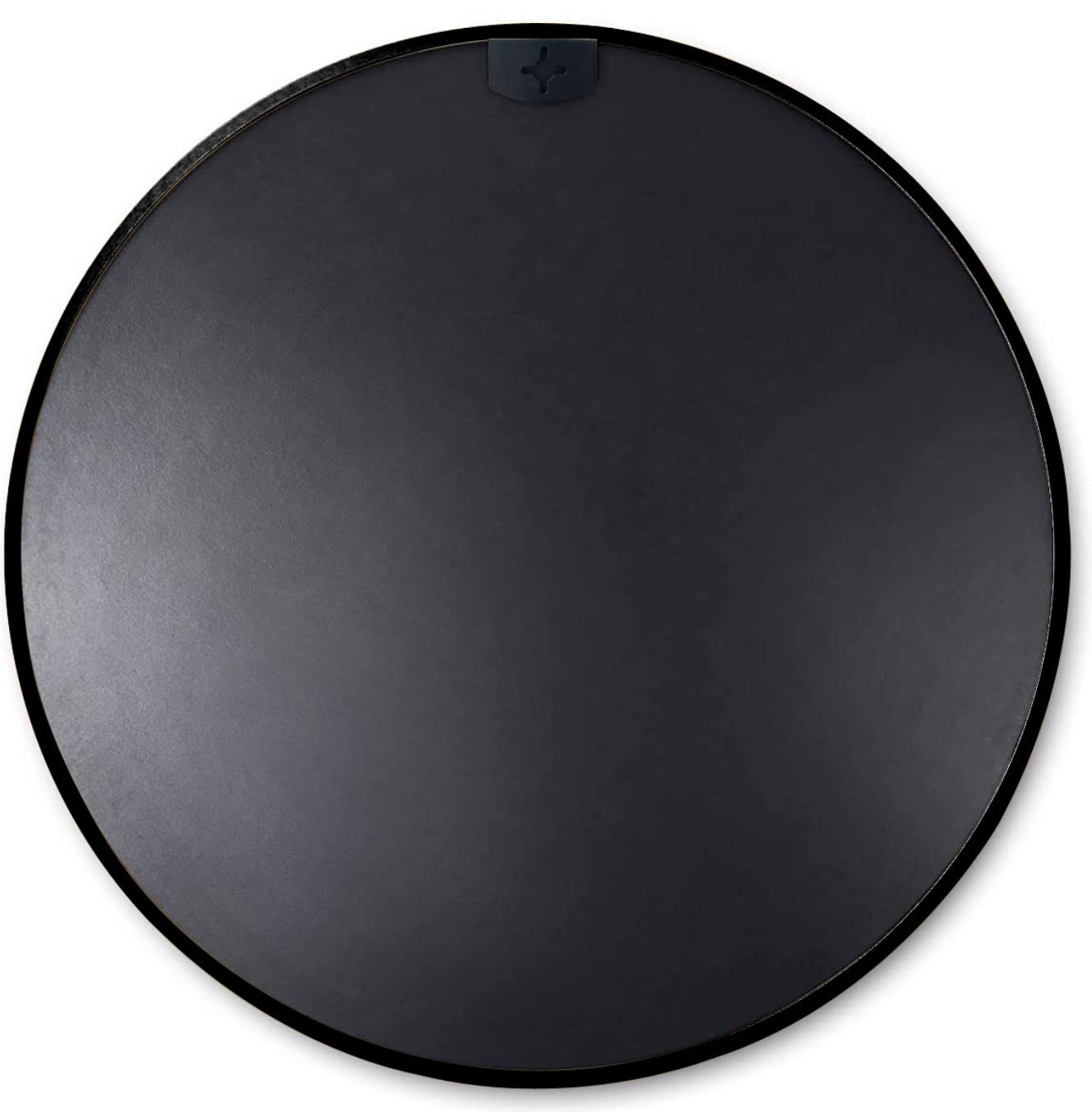 Black 30 Inch Metal Round Bathroom Mirror Black Classic Mdf Glass Aluminium Alloy