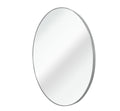 Silver 42 Inch Metal Round Bathroom Mirror Silver Classic Mdf Glass Aluminium