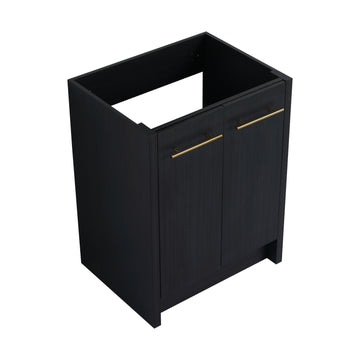 24 Inch Freestanding Bathroom Vanity Without Top Sink Bvb09224Bct Black Chestnut 2 Bathroom Freestanding Modern Plywood