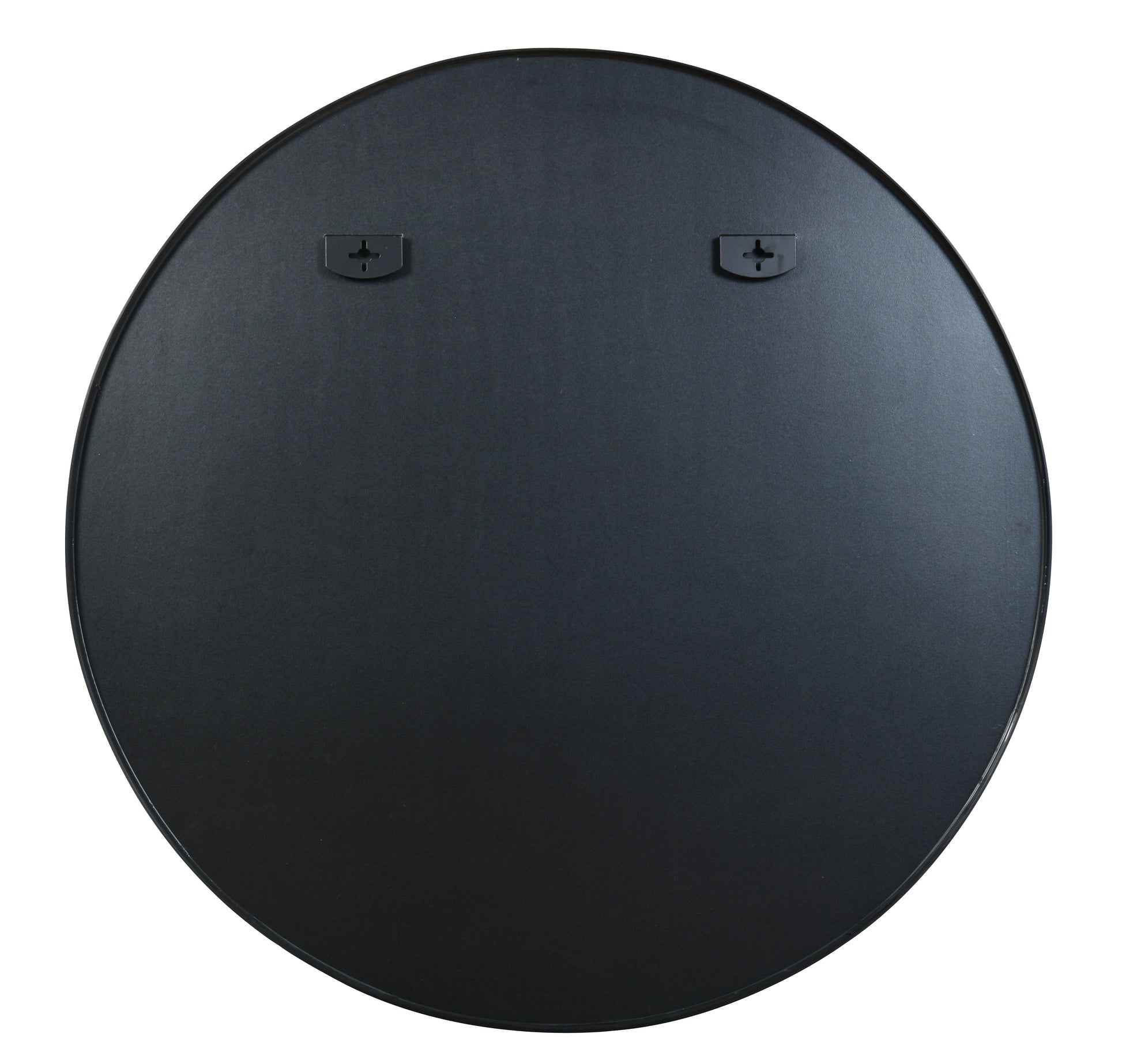 Black 39 Inch Metal Round Bathroom Mirror Black Classic Mdf Glass Aluminium Alloy