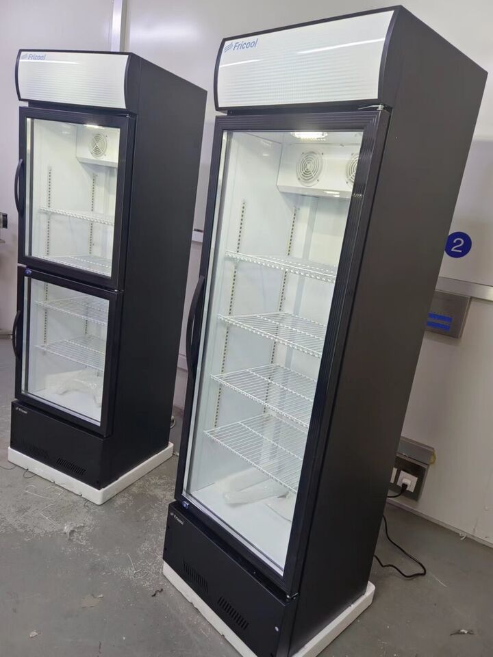 23" Single Glass Door Refrigerator - Antique