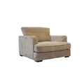 Ashton Beige Down Chair Beige Wood Chenille