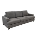 Scottsdale Grey Sofa Grey Wood Polyester Blend 3 Seat