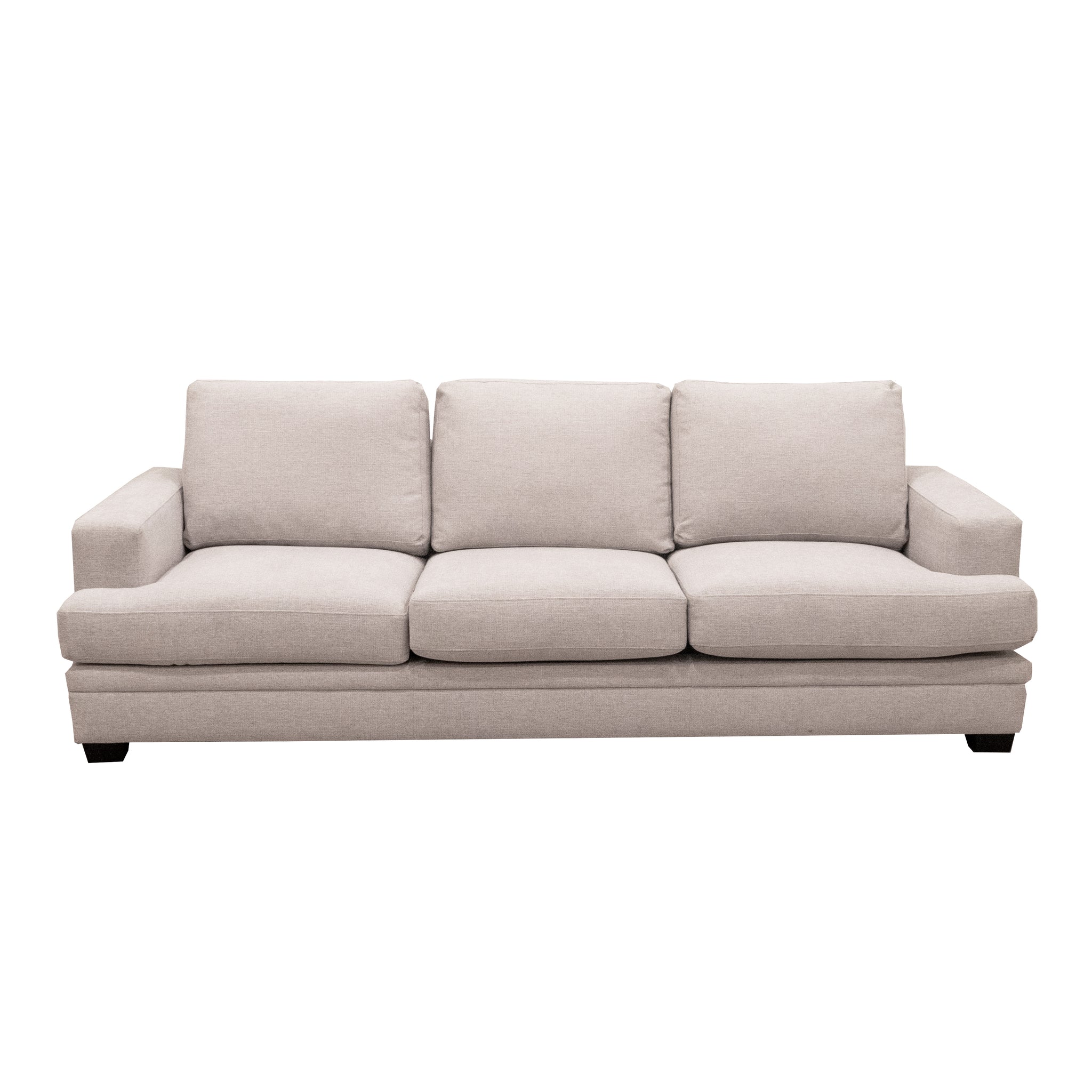 Scottsdale Beige Sofa Beige Wood Polyester Blend 3 Seat