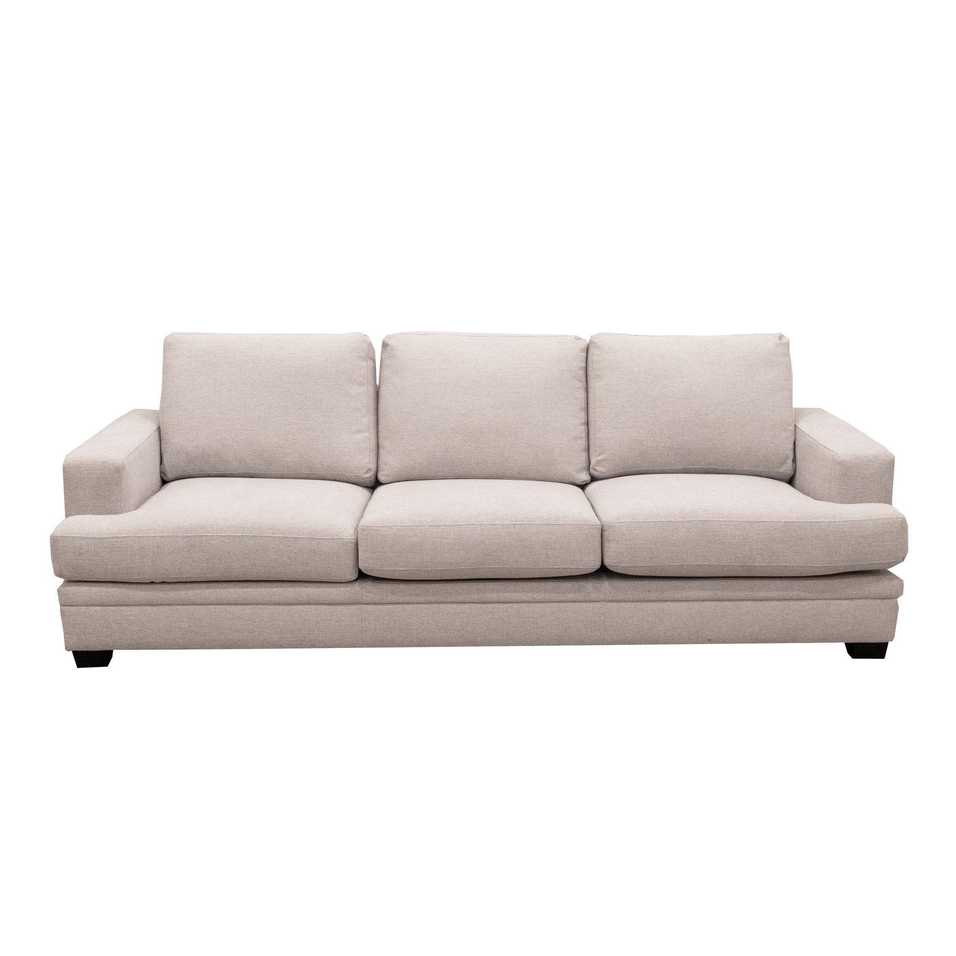 Scottsdale Beige Sofa Beige Wood Polyester Blend 3 Seat