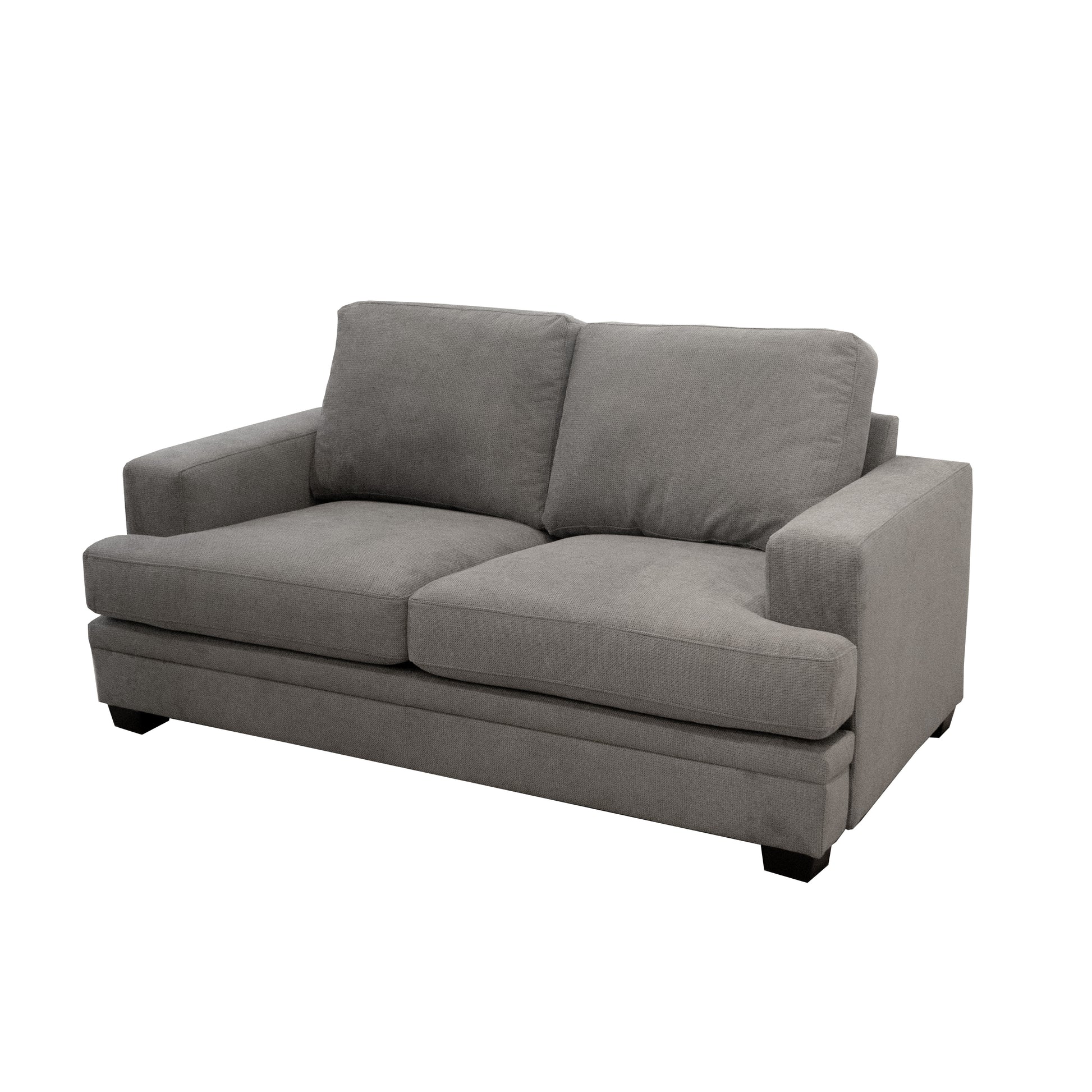 Scottsdale Grey Loveseat Grey Wood Polyester Blend