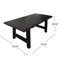 Valencia Outdoor Concrete Dinning Table Leg Black Iron