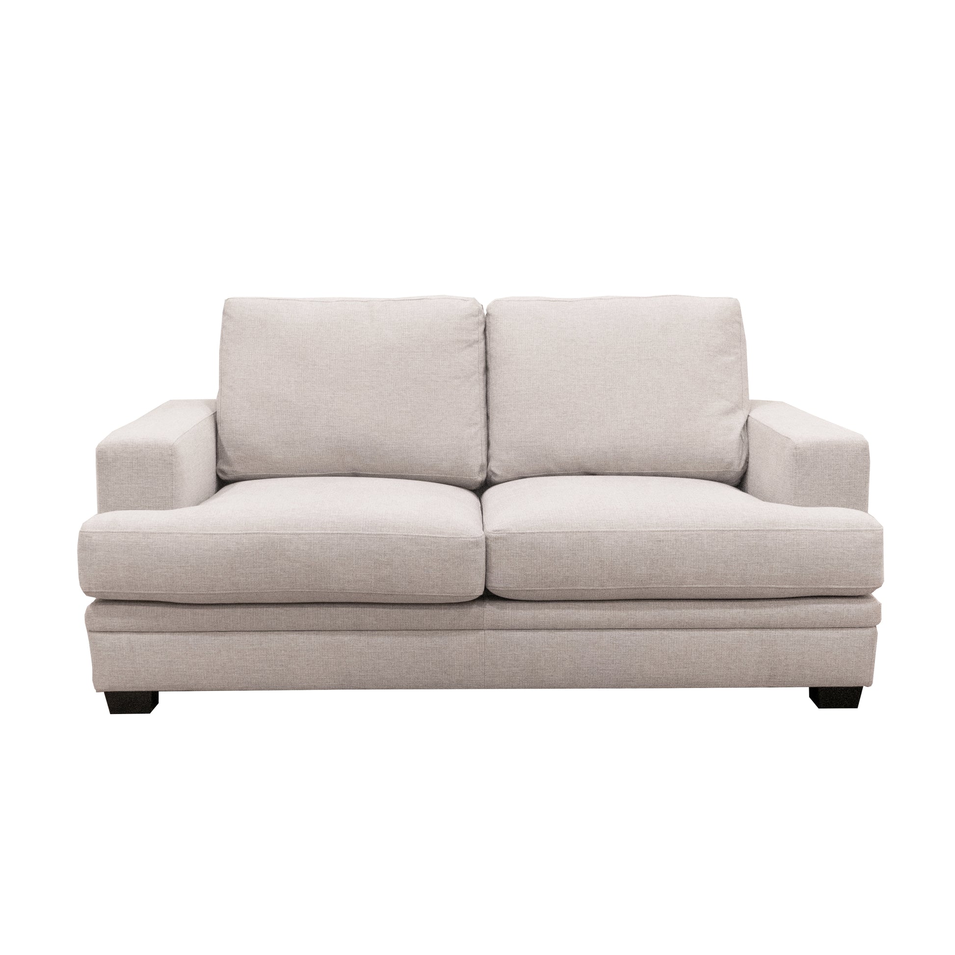 Scottsdale Beige Loveseat Beige Wood Polyester Blend