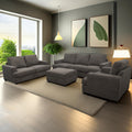 Scottsdale Grey Loveseat Grey Wood Polyester Blend