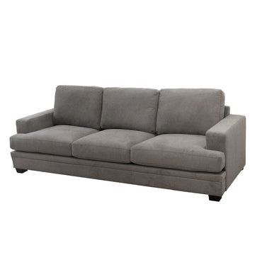 Scottsdale Grey Sofa Grey Wood Polyester Blend 3 Seat