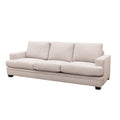 Scottsdale Beige Sofa Beige Wood Polyester Blend 3 Seat