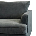 Ashton Grey Down Chair Grey Wood Chenille