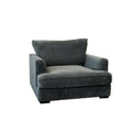 Ashton Grey Down Chair Grey Wood Chenille