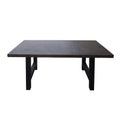 Valencia Outdoor Concrete Dinning Table Leg Black Iron