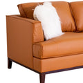 Aspen Cognac Top Grain Leather Beautiful Camel Wood Leather