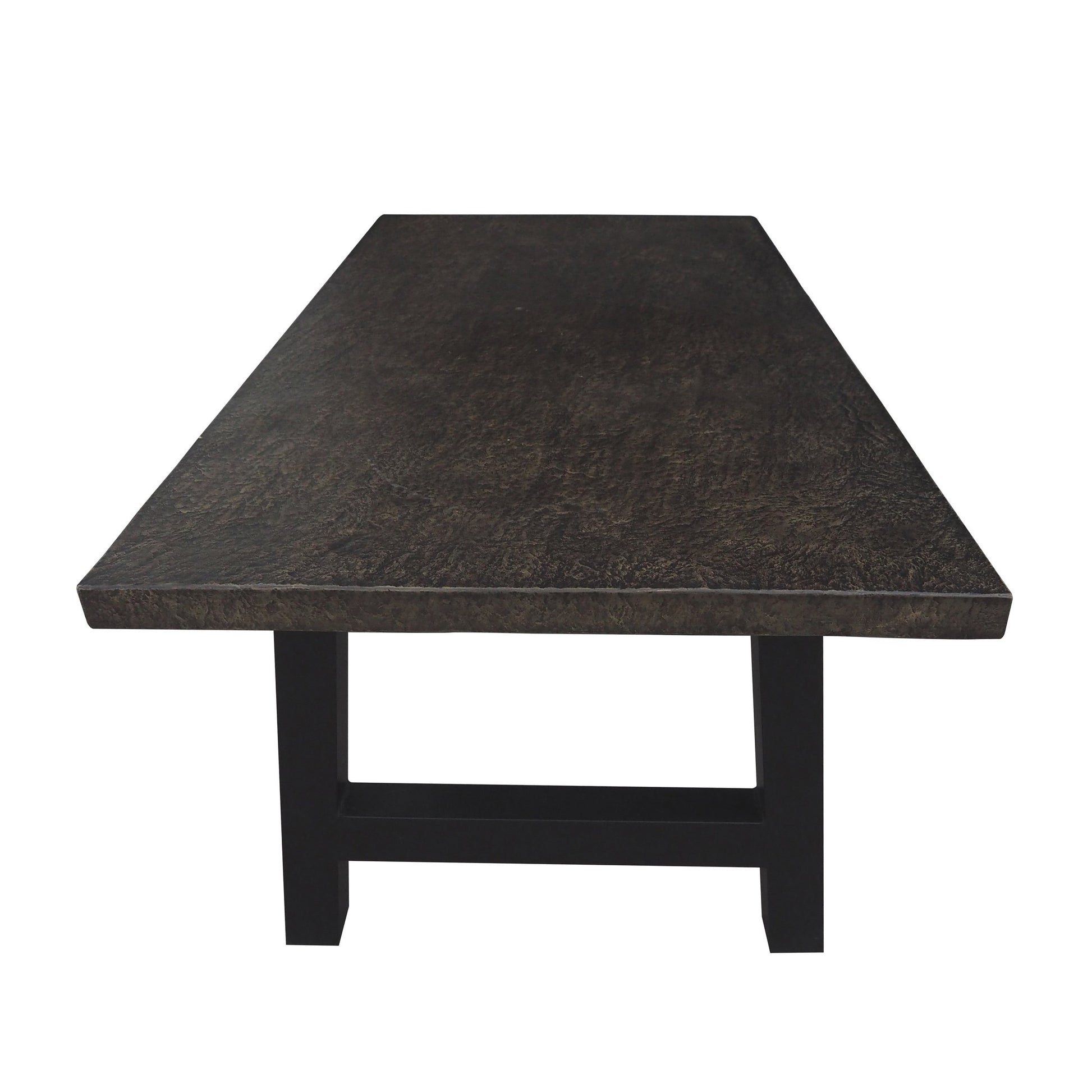 Valencia Outdoor Concrete Dinning Table Leg Black Iron