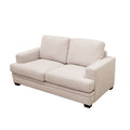 Scottsdale Beige Loveseat Beige Wood Polyester Blend