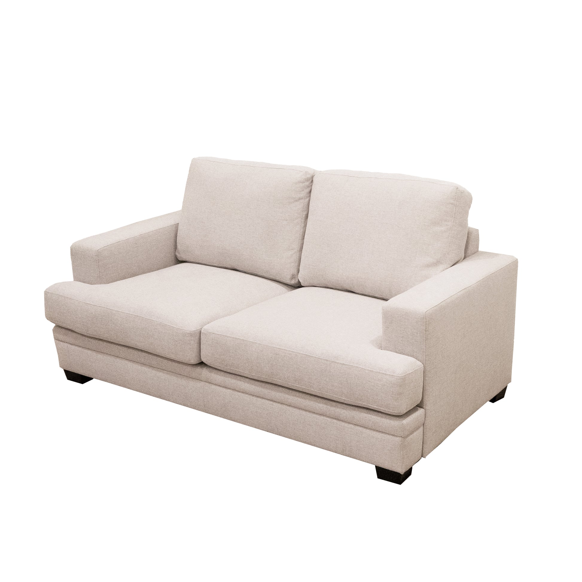 Scottsdale Beige Loveseat Beige Wood Polyester Blend