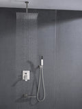 Ceiling Mounted Shower System Combo Set With Handheld And 16
