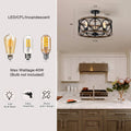 Flush Mount Ceiling Light Fixture Ceiling Mount,3 Light 17.72