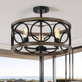 Flush Mount Ceiling Light Fixture Ceiling Mount,3 Light 17.72