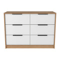 Kaia 4 Drawers Dresser, Superior Top Pine White Multicolor Bedroom Modern Particle Board Particle Board