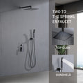 Shower System Shower Faucet Combo Set Wall Mounted With 12