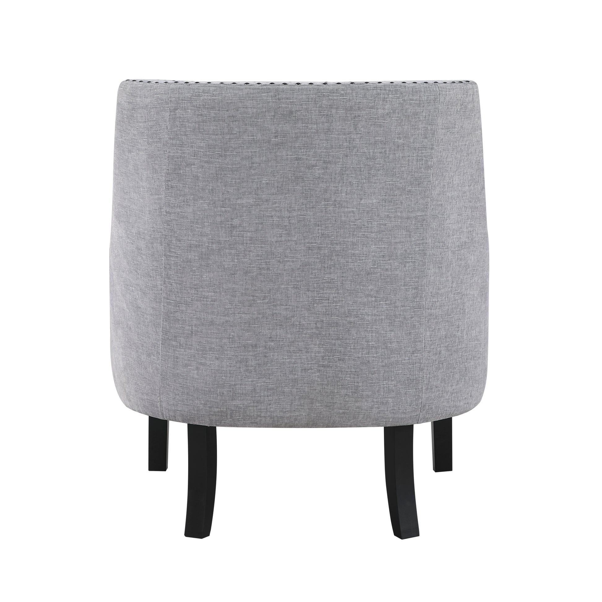 Modern Traditional Accent Chair Gray Chenille Upholstery Button Tufted Solid Wood 1Pc Living Room Furniture Gray Primary Living Space Modern,Traditional Solid Wood