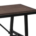 Oak And Black Rectangle Bench Black Brown Dining Room Rectangular Wood