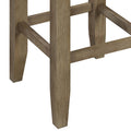 Grey And Oak Counter Height Stools Set Of 2 Cushion Solid Grey Brown Dining Room Foam Rectangular Transitional Bar Stools Set Of 2 Wood