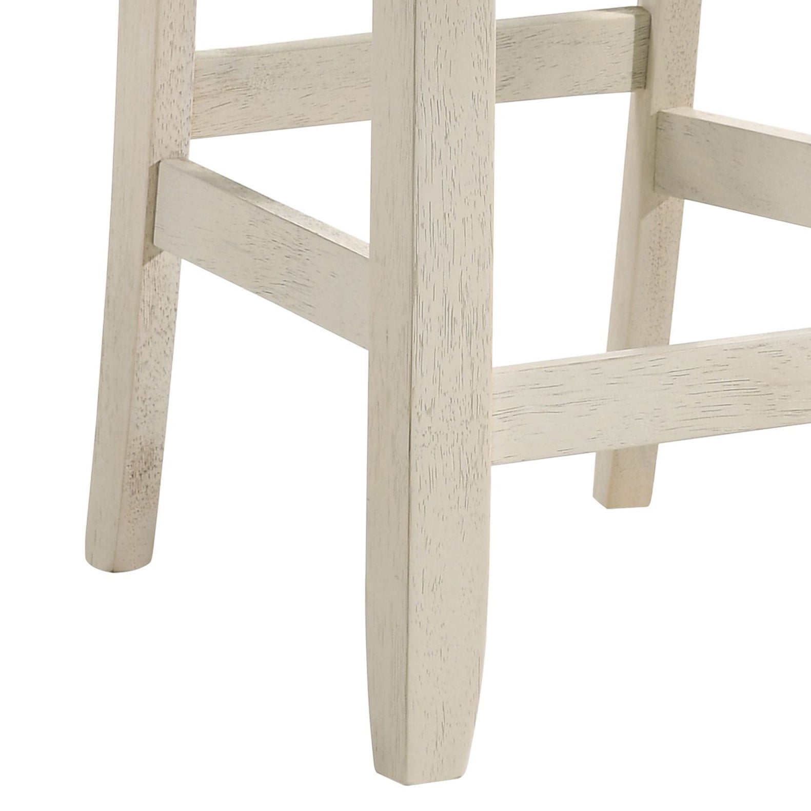 Oak And Antique White Counter Height Stools Set Of 2 Brown Antique White Rectangular Ladder Back Set Of 2 Wood