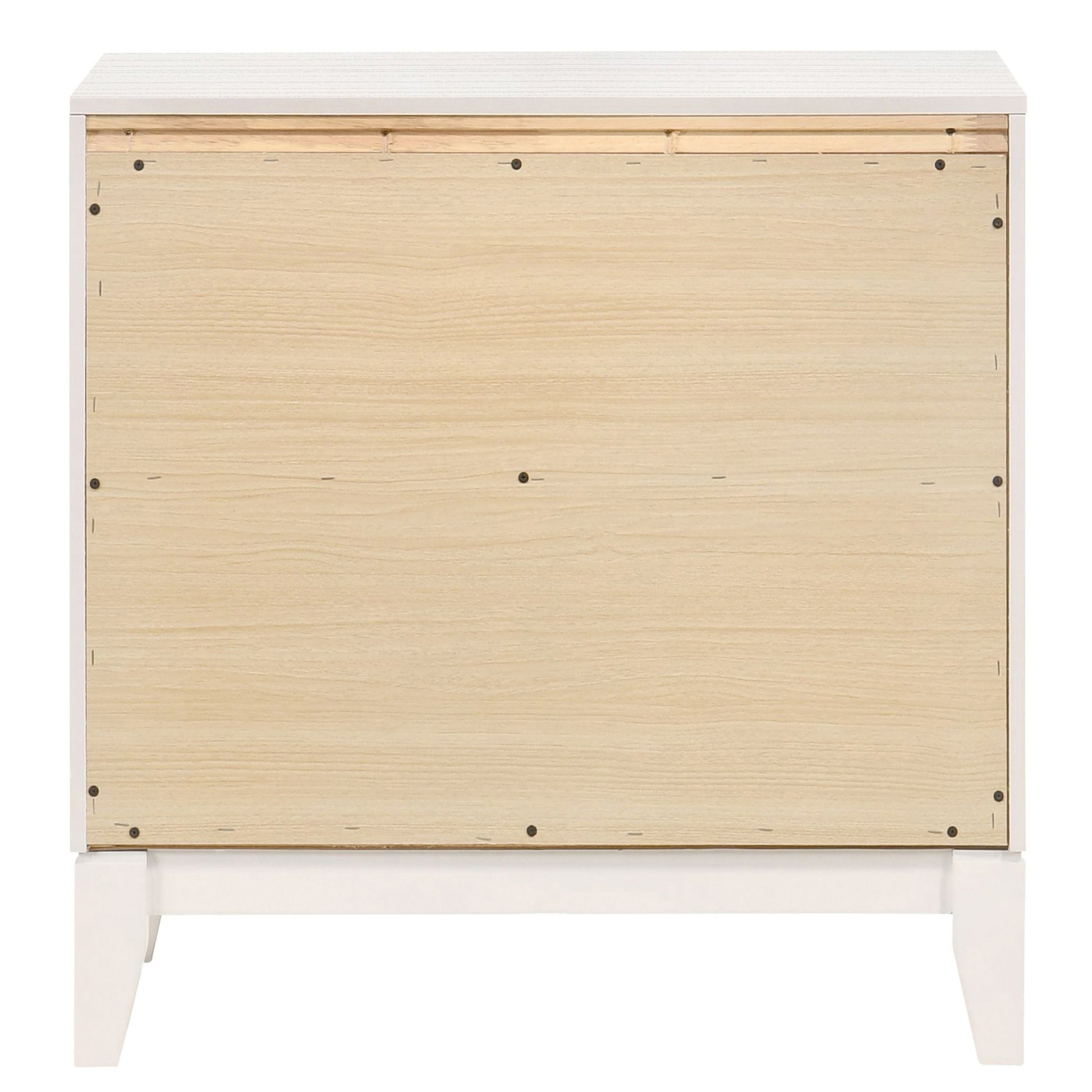 White 2 Drawer Nightstand White White 2 Drawers Bedroom Rectangle Modern Rubberwood Drawers White Wood