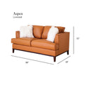 Aspen Cognac Top Grain Leather Beautiful Camel Wood Leather