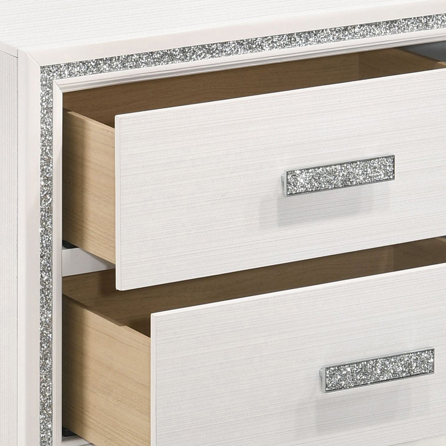 White 2 Drawer Nightstand White White 2 Drawers Bedroom Rectangle Modern Rubberwood Drawers White Wood