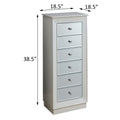 White 6 Drawer Jewelry Armoire White White Bedroom Modern Wood