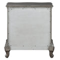 Antique Platinum 2 Drawer Nightstand Antique Gray Gray 2 Drawers Bedroom Rectangle Traditional Felt Lined Drawers Antique Wood