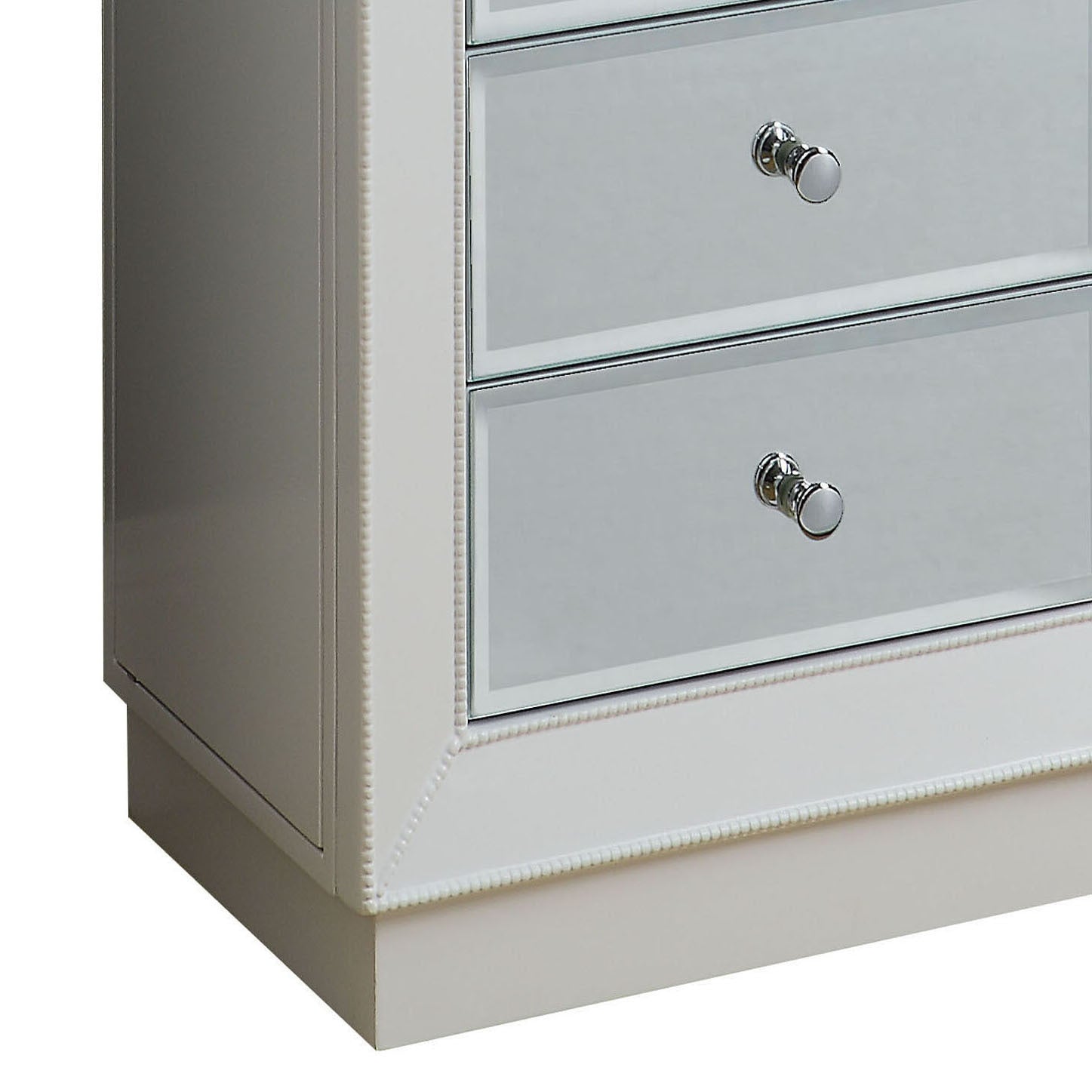 White 6 Drawer Jewelry Armoire White White Bedroom Modern Wood