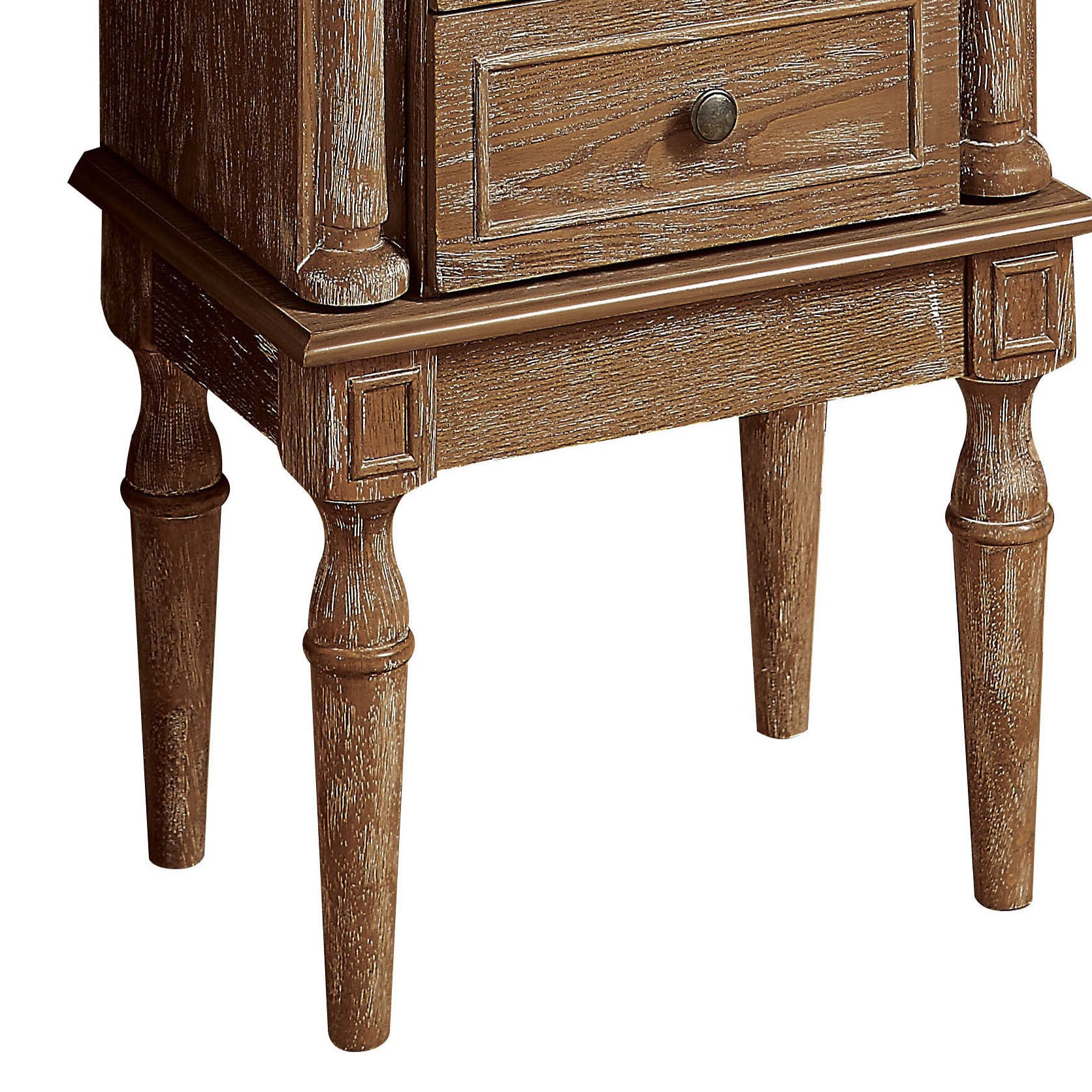 Weathered Oak Drawer Jewelry Armoire Oak Bedroom Rustic Poplar Wood