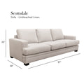 Scottsdale Beige Sofa Beige Wood Polyester Blend 3 Seat