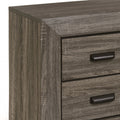 Weathered Grey Grain 2 Drawer Nightstand Brown 2 Drawers Bedroom Rectangle Rustic Drawers Wood