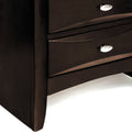 Espresso 2 Drawer Nightstand Espresso 2 Drawers Bedroom Rectangle Contemporary Rubberwood Drawers Espresso Wood