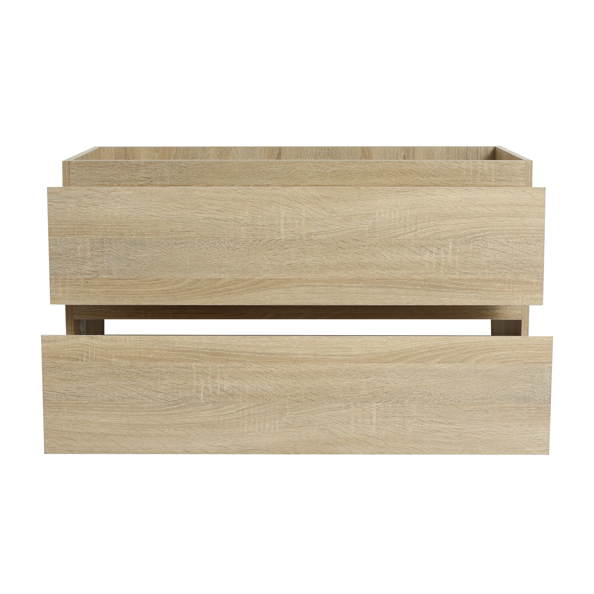 36" Wall Mounted Bathroom Vanity Only The Cabinet Body Bvb01936Lto 2 2 Light Oak Bathroom Wall Mounted Plywood