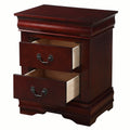 Cherry 2 Drawer Nightstand Cherry 2 Drawers Bedroom Rectangle Traditional Pine Drawers Cherry Wood