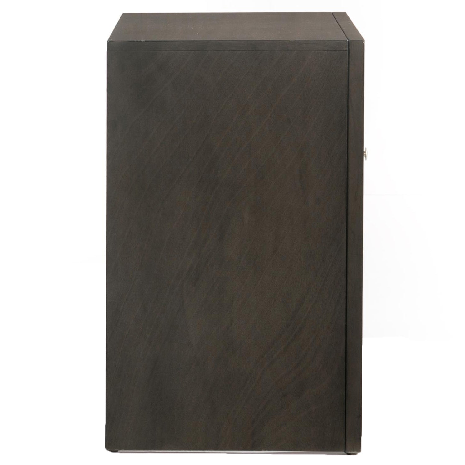 Grey Oak Nightstand With 2 Drawers Oak 2 Drawers Bedroom Rectangle Modern Rubberwood Drawers Oak Wood