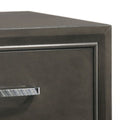 Grey 2 Drawer Nightstand Grey Gray 2 Drawers Bedroom Rectangle Rustic Rubberwood Solid Wood Wood