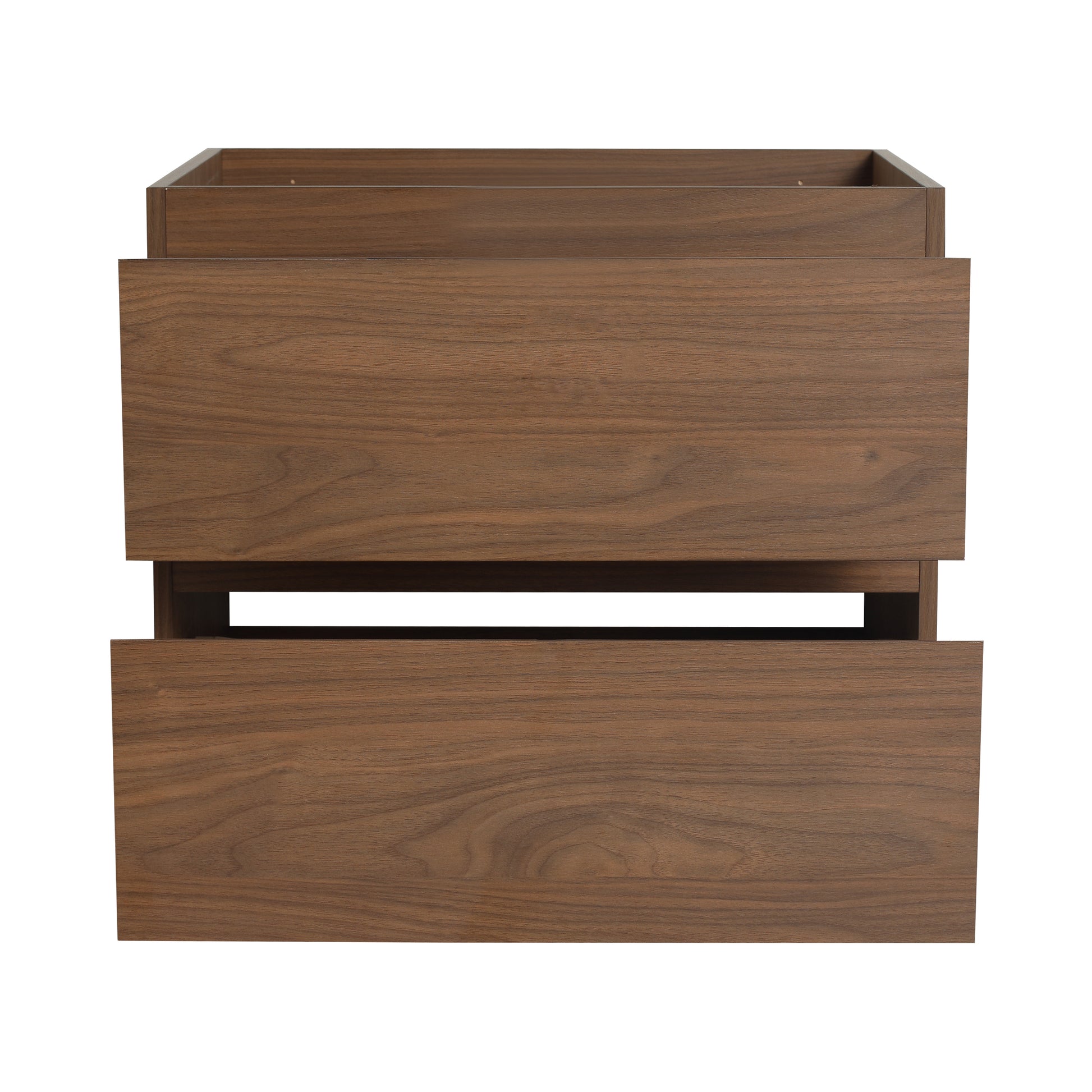 24" Wall Mounted Bathroom Vanity, Only The Cabinet Body Bvb01924Bno 2 2 Brown Oak Bathroom Wall Mounted Plywood