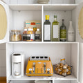 Storage Cabinet With Rattan Doors, Tall