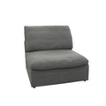 Harper Petite Grey Sectional 5 Seat Configuration Grey Wood Linen 5 Seat